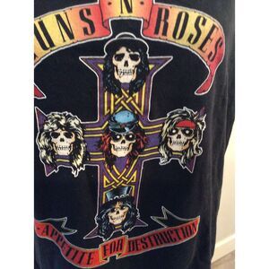 Band Tee Tank Guns N Roses Medium M Black graphic